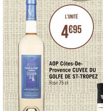aop côtes-de-provence cuvée du golfe de st-tropez