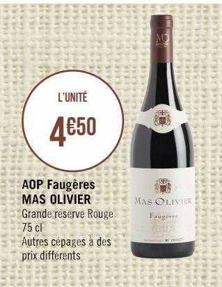 aop faugères mas olivier