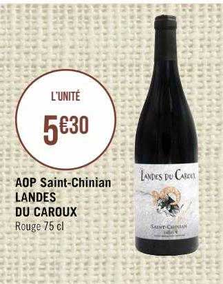 aop saint-chinian landes du caroux