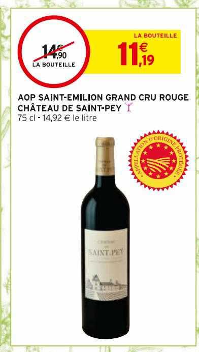 aop saint-émilion grand cru rouge château de saint-pey