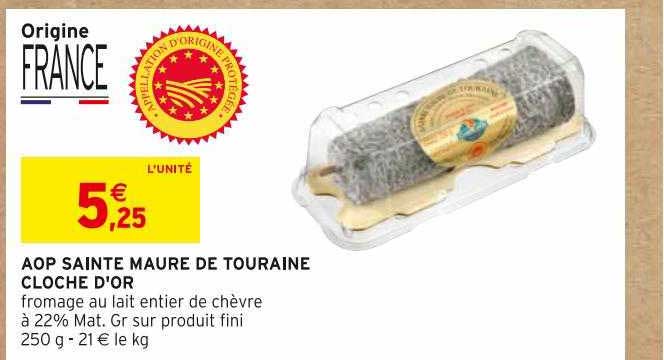 aop sainte maure de touraine cloche d'or