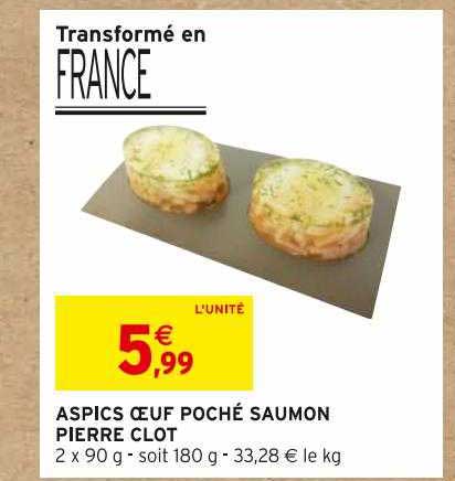 aspics œuf poché saumon pierre clot