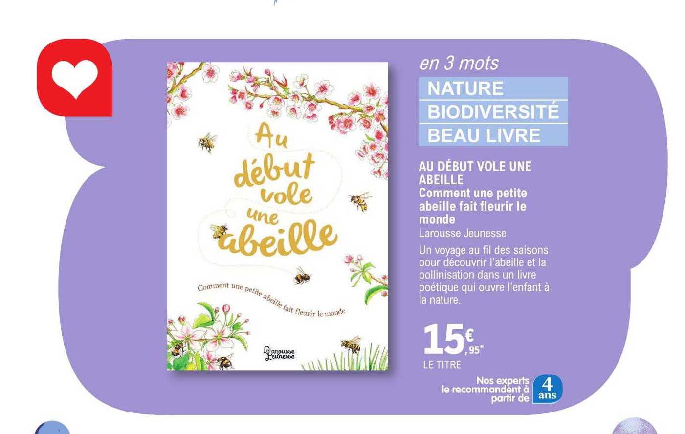 au début vole une abeille