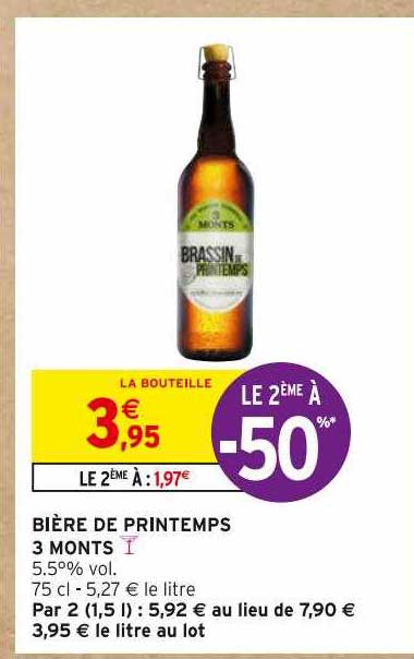 bière de printemps 3 monts