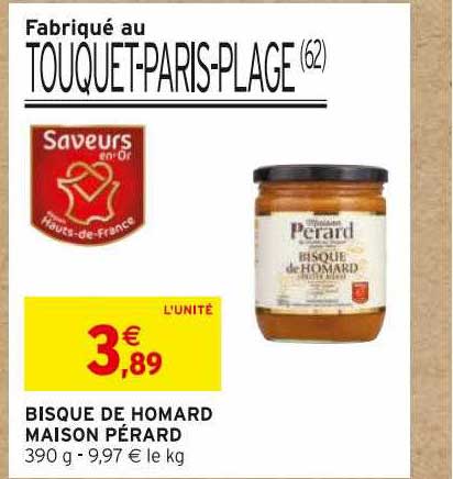 bisque de homard maison pérard