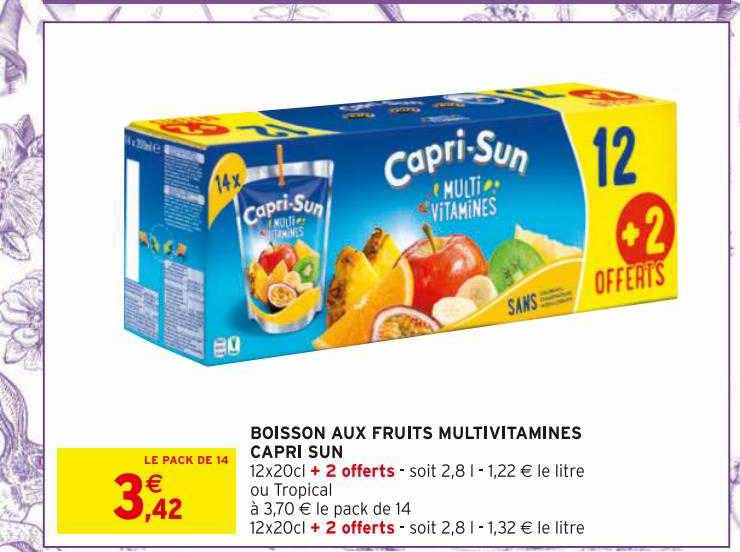 Boisson Aux Fruits Multi Vitamines Capri-sun