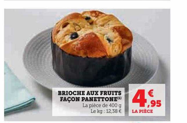 brioche aux fruits façon panettone