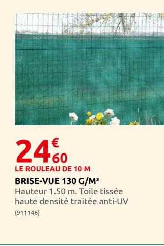 brise-vue 130 g-m²