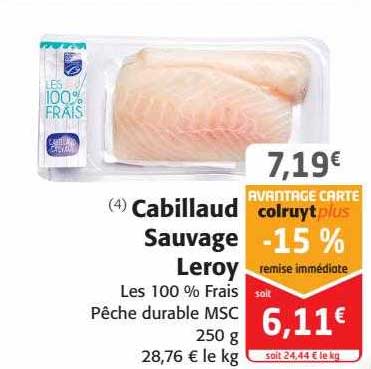 cabillaud sauvage leroy