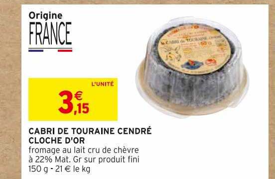 Cabri De Touraine Cendré Cloche D'or