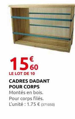 cadres dadant pour corps