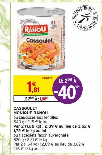 cassoulet monique ranou