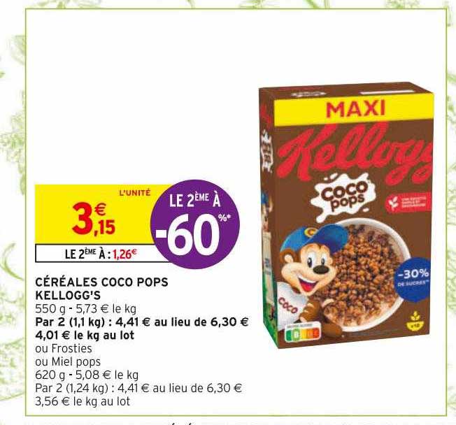 céréales coco pops kellogg's