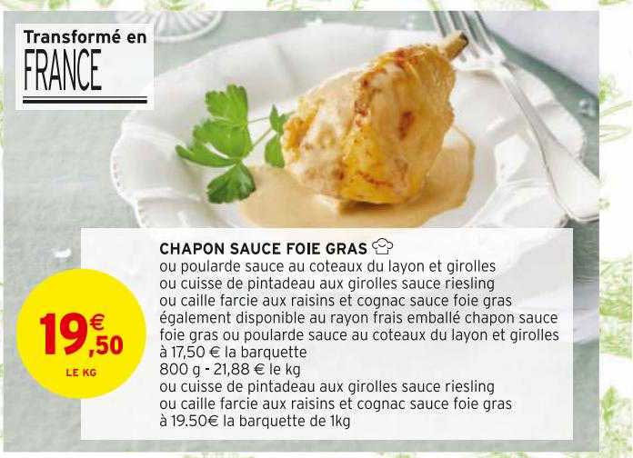 chapon sauce foie gras