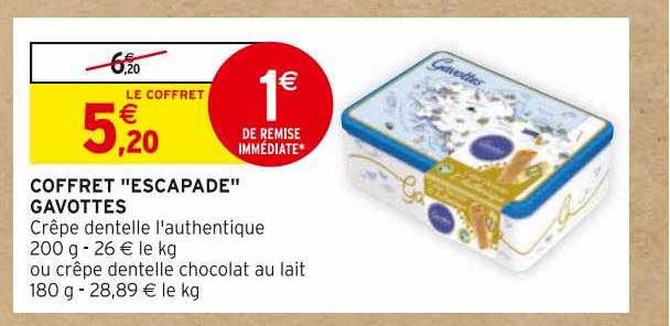 coffret "escapade" gavottes