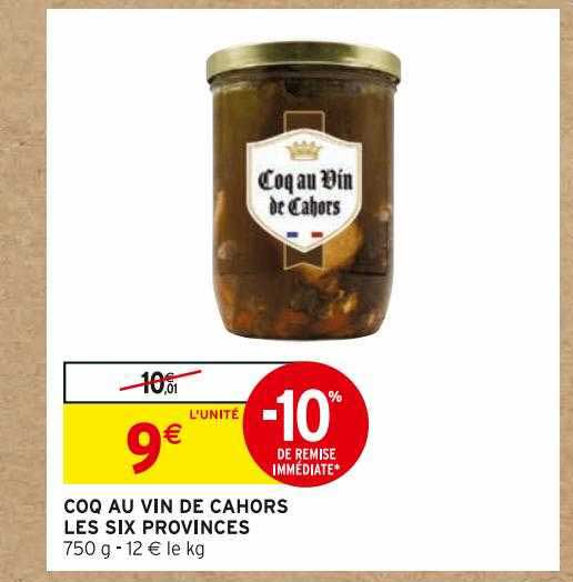 coq au vin de cahors les six provinces
