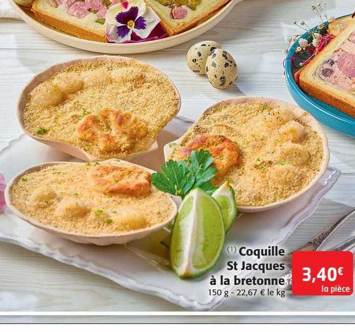 coquille st jacques à la bretonne