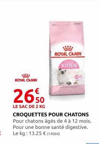 croquettes pour chatons royal canin
