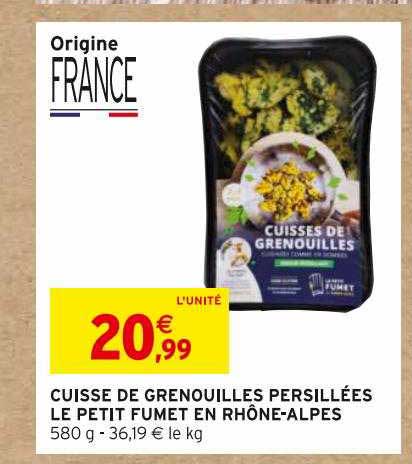 cuisse de grenouilles persillées le petit fumet en rhône-alpes