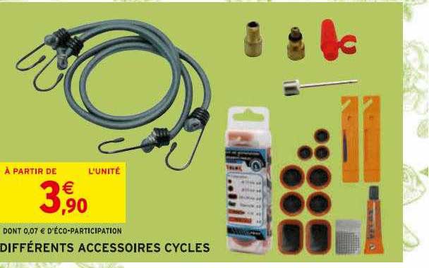 Différents Accessoires Cycles