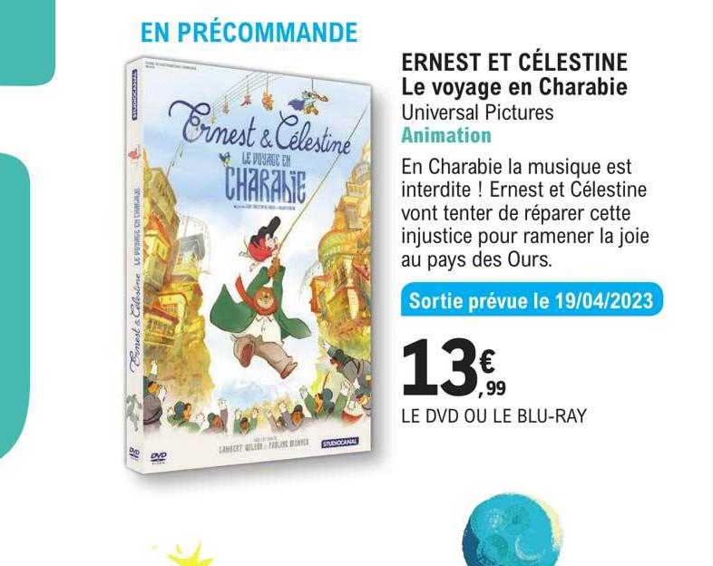 ernest et célestine le voyage en charabie