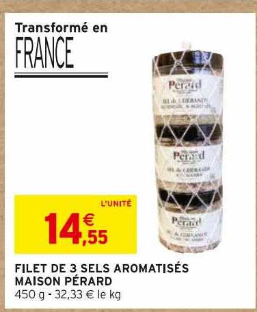 filet de 3 sels aromatisés maison pérard