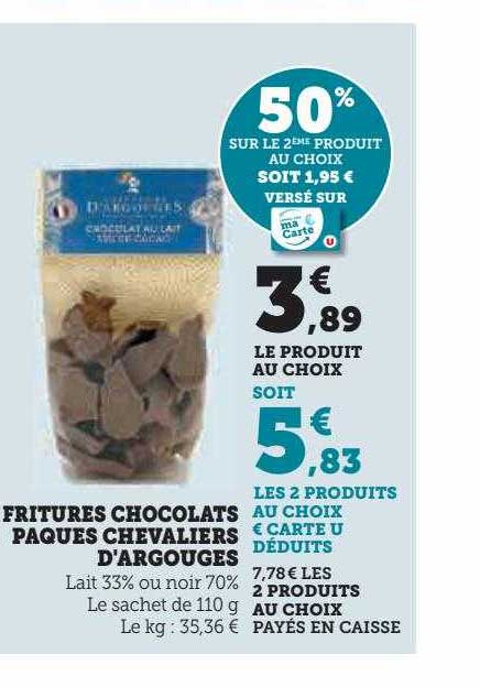 fritures chocolats pâques chevaliers d'argouges