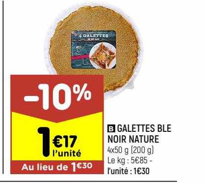 Galettes Blé Noir Nature