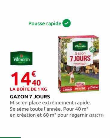gazon 7 jours vilmorin
