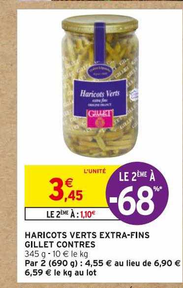 haricots verts extra-fins gillet contres