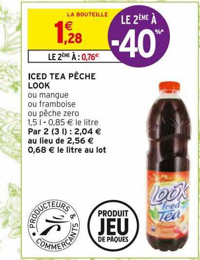 Iced Tea Pêche Look