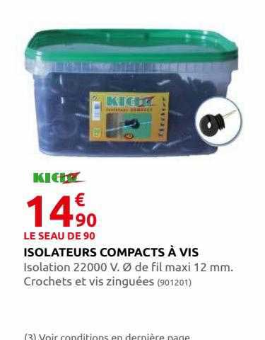 isolateurs compacts à vis kidoz