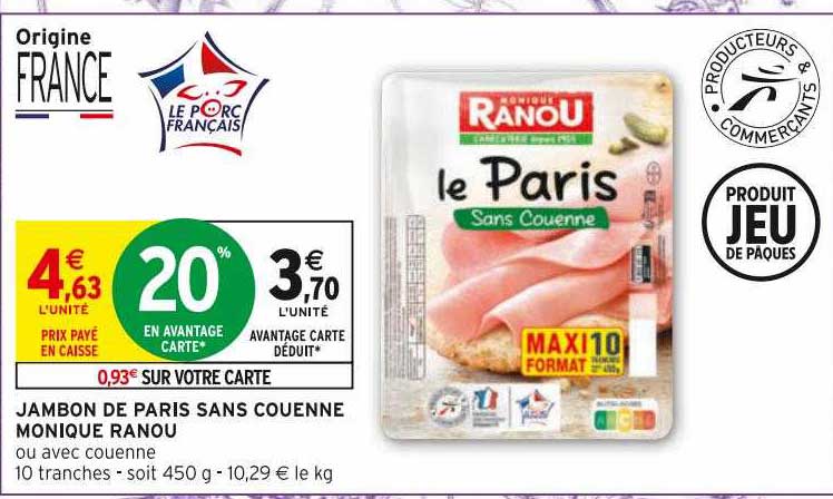 jambon de paris sans couenne monique ranou