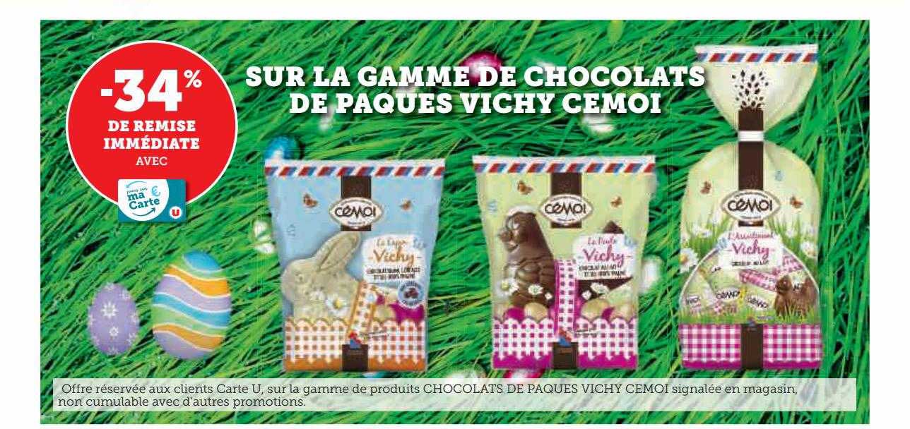 La Gamme De Chocolats De Pâques Vichy Cémoi