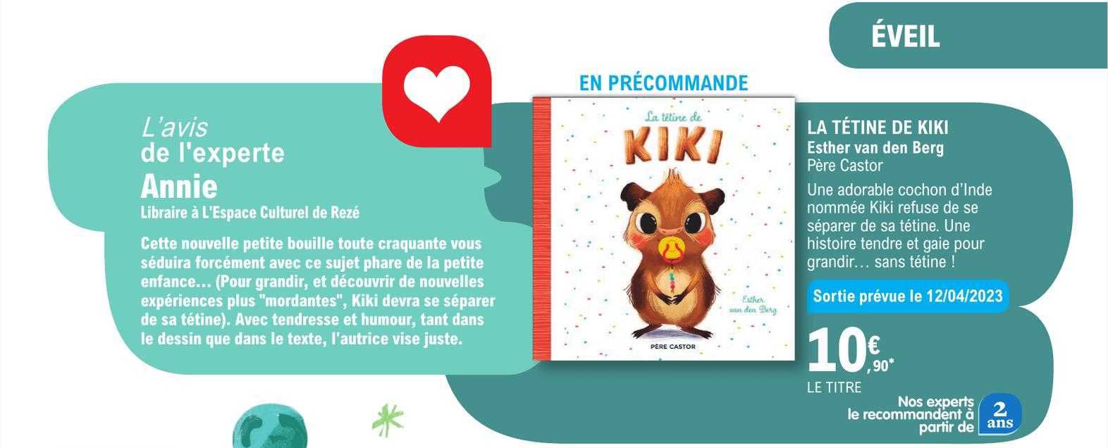 la tétine de kiki - esther van den berg