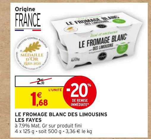 Le Fromage Blanc Des Limousins Les Fayes