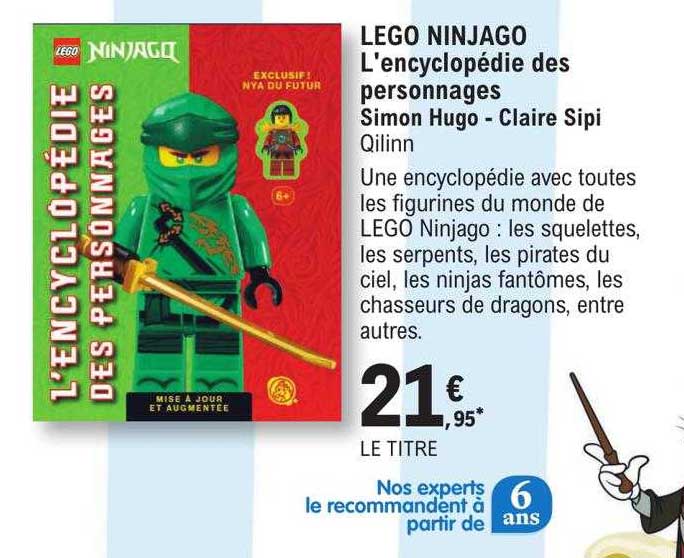 lego ninjago l'encyclopédie des personnages - simon hugo - claire sipi