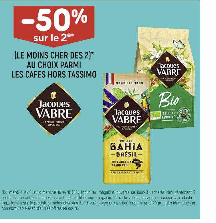 les cafés hors tassimo jacques vabre
