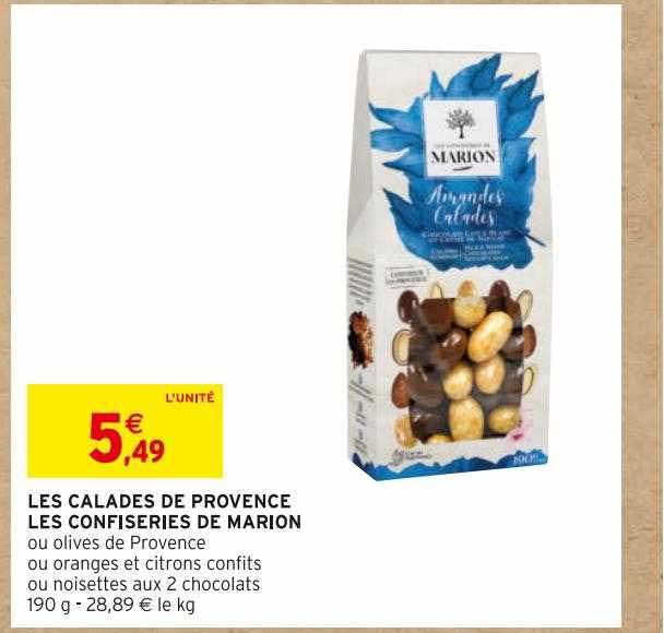 les calades de provence les confiseries de marion