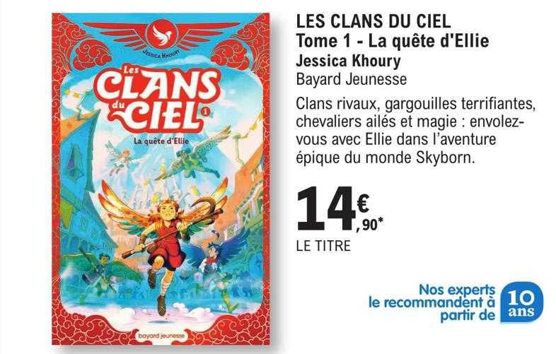 les clans du ciel tome 1 - la quête d'éllie - jessica khoury