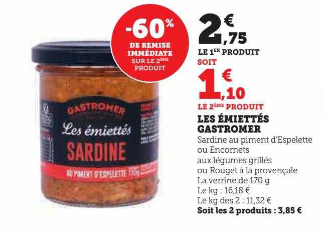 les émiettés gastromer