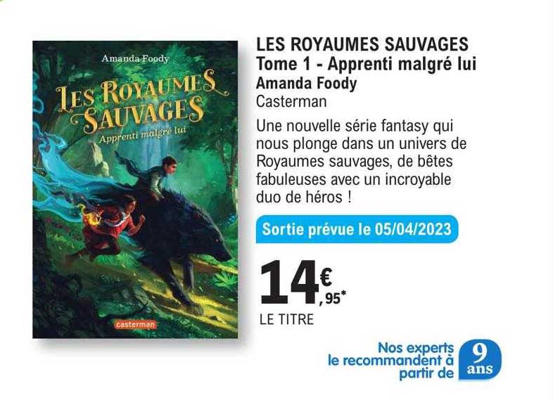 les royaumes sauvages tome 1 - apprenti malgré lui - amanda foody