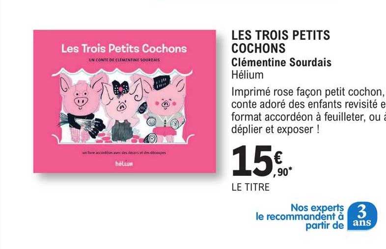 les trois petits cochons - clémentine sourdais