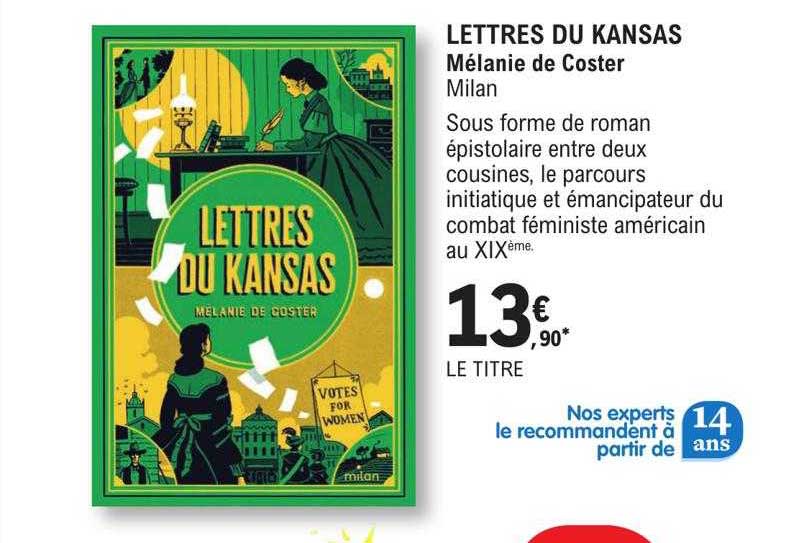 Lettres Du Kansas - Mélanie De Coster