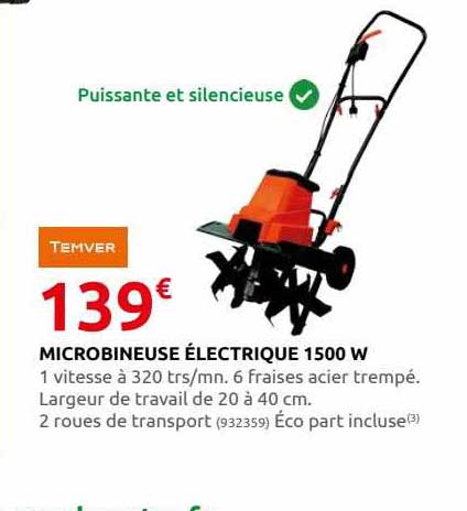 microbineuse électrique 1500 w temver