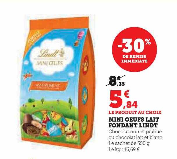 Mini œufs Lait Fondant Lindt