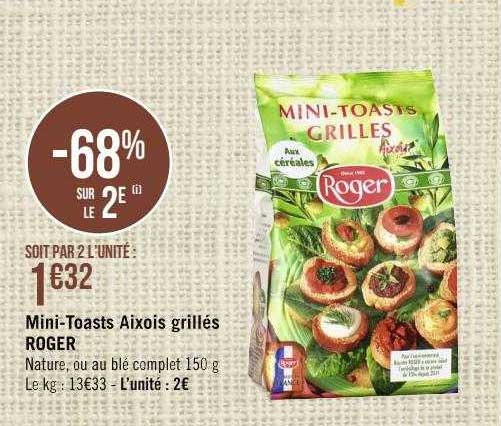 mini-toasts aixois grillés roger