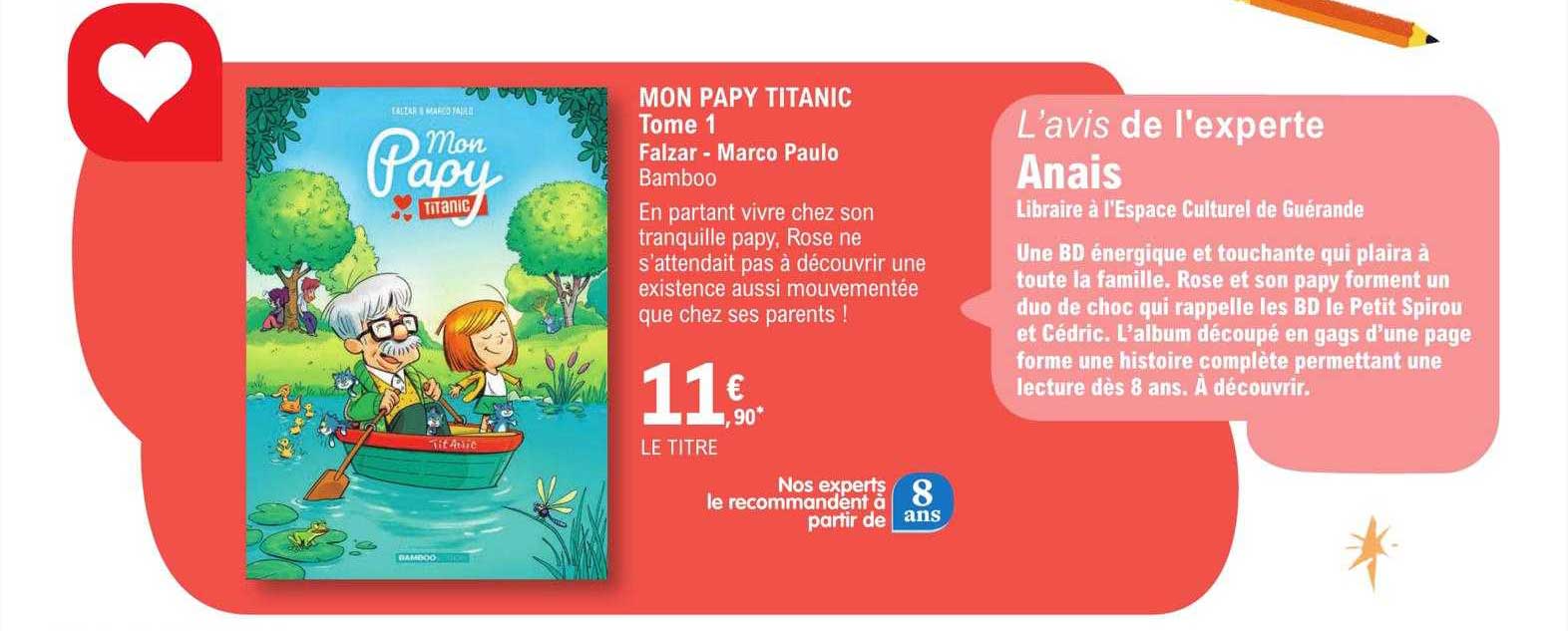 mon papy titanic tome 1 - falzar - marco paulo