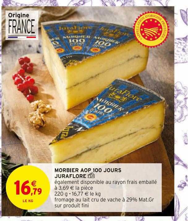 morbier aop 100 jours juraflore