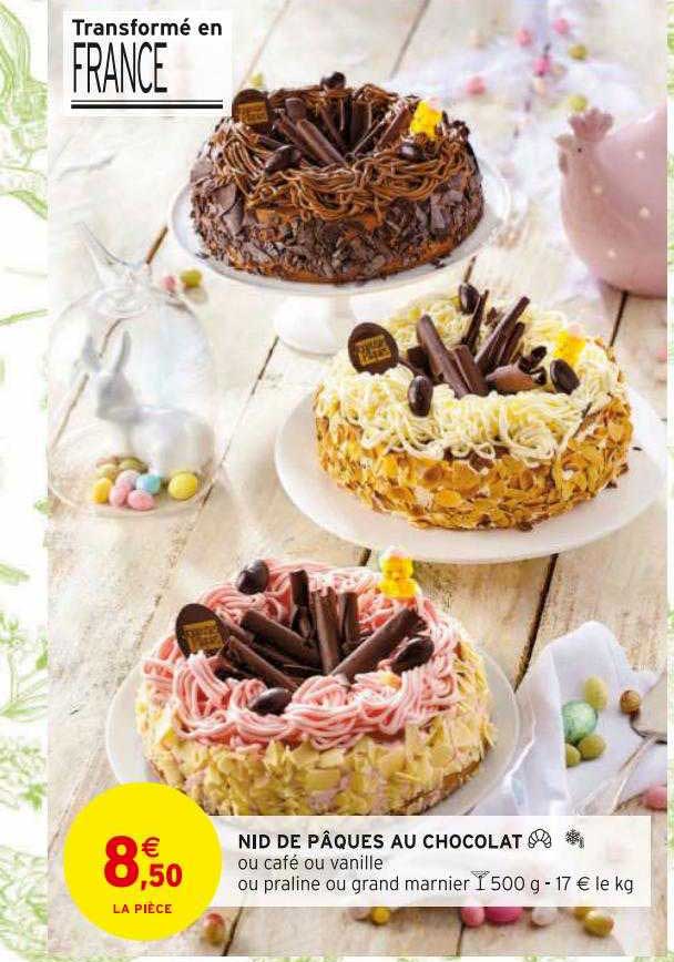 nid de pâques au chocolat